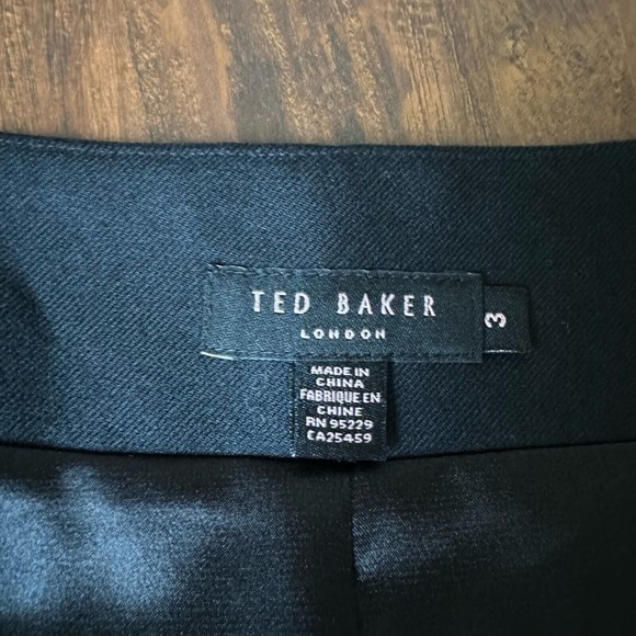 TED BAKER LONDON Lined Ruffled Tiered Mini Skirt in Black - Picture 7 of 9